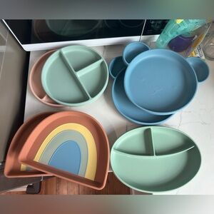 Lot of Baby / Toddler Silicone Plates